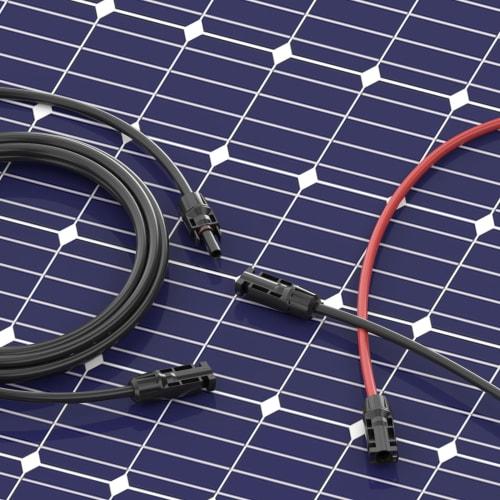 Cleqee 12AWG 3m kabel solárního konektoru Solární prodlužovací kabel pro připojení solárního panelu Paralelní propojovací kabel solárního panelu Kabel solárního panelu Solar C