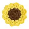 Flower Knitted Coasters Heat Insulation Placemat Non-slip Coaster Anti-scald Table Mats Kitchen Accessory