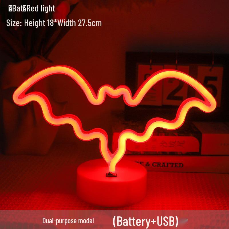 Korean Style Flamingo LED Neon Night Light - Decorative Christmas Fairy Accent with Round Base