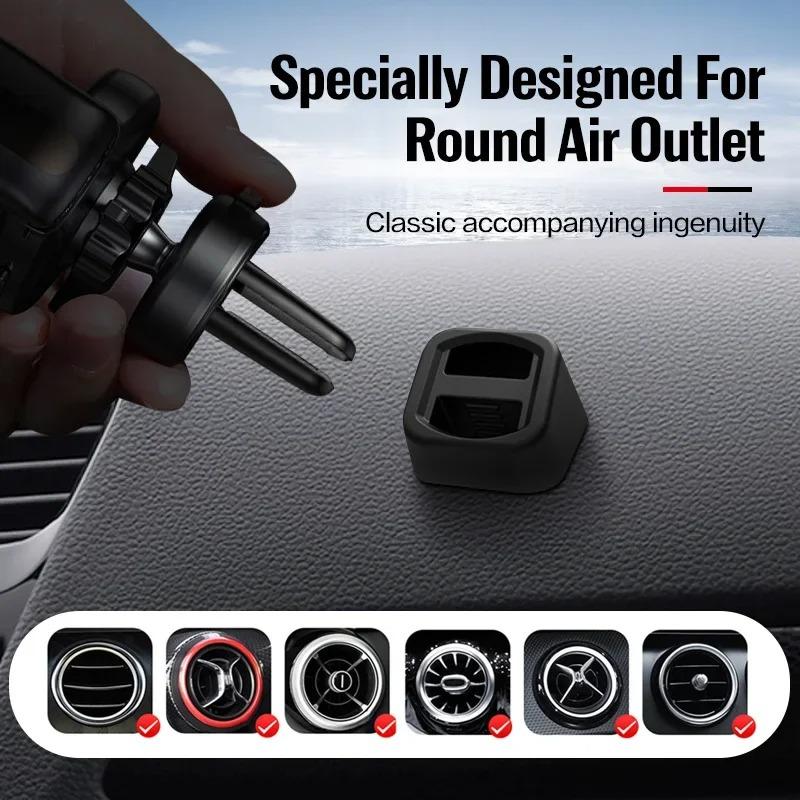 Universal Mobile Phone Bracket Base In Car Dashboard Phone Holder Car Air Outlet Clip Cellphone GPS Stand Cradle Car Accessories