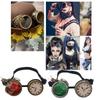 Halloween Cosplay Brille Steampunk Schutzbrille Retro Steampunk Brille mit Uhr für Karneval Halloween Mottoparty