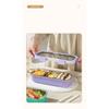 Simple Single-layer Lunch Box Microwave Heating Plastic Sealed Bento Portable Set Cutlery School Office Food Storage Container