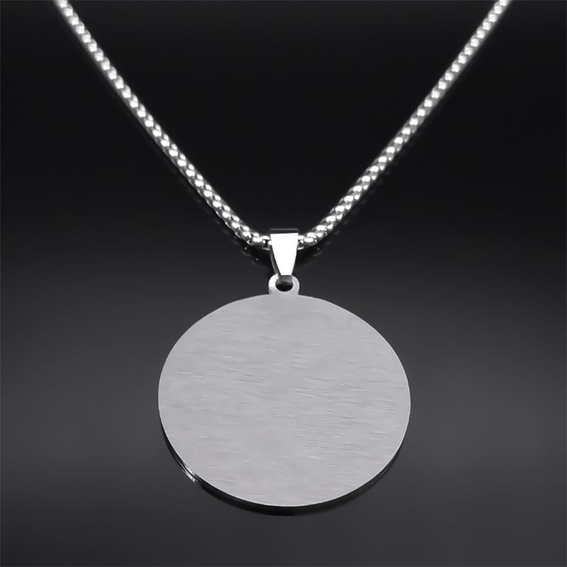 Seven Archangels Amulet Stainless Steel Necklaces Men Seal of Salomon Talisman Christian Protection Jewelry