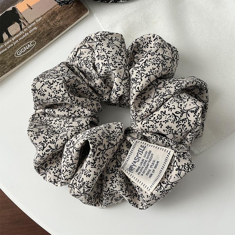 

2026 Retro Cute Floral Scrunchy Women Girls Elastic Hair Bands Accessories Tie Hair Ring Rope Headdress Headwear Ponytail Holder about 13 cm
