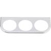 Gauge Holder,52mm/2in 3-Hole Triple Instrument Panel Shell Gauge Mounting Bracket Car Dashboard Meter Iron Holder(Silver) Gauge Bracket