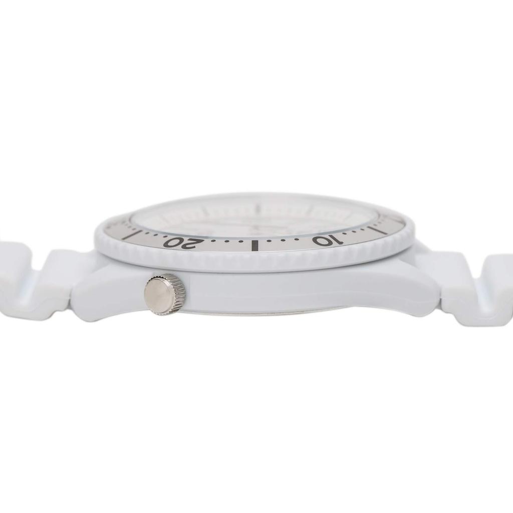 10 ATM water urethane white [Citizen Q&Q] Solar-powered watch, resistance, analog, strap, dial, H064-003, men's, white.