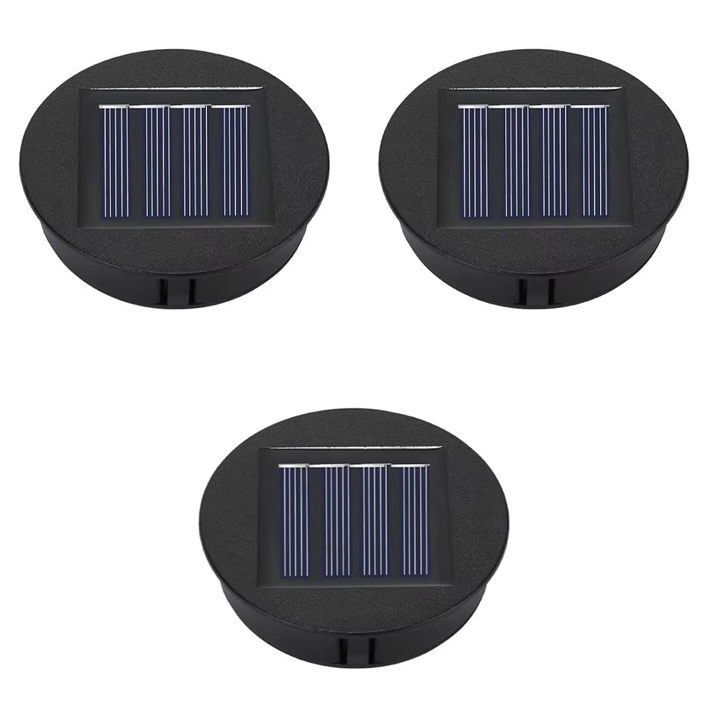 1-4PCS 8CM Solar Light Replacement Top 1.2V Waterproof LED Solar Panel Lantern Lid Light Solar Lantern Top Outdoor Decor Garden