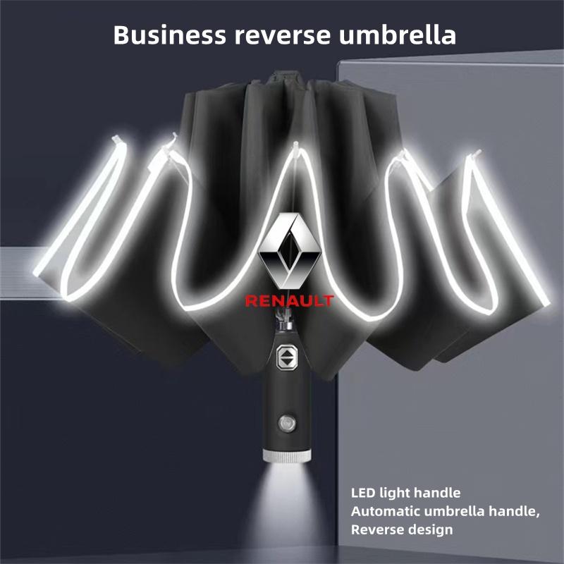 

Hub Caps Automatic Umbrella with Reflective Stripe Reverse Led Light Umbrella FOR RENAULT MEGANE 4 SCENIC TALISMAN ESCAPE 5 KOLE чёрный