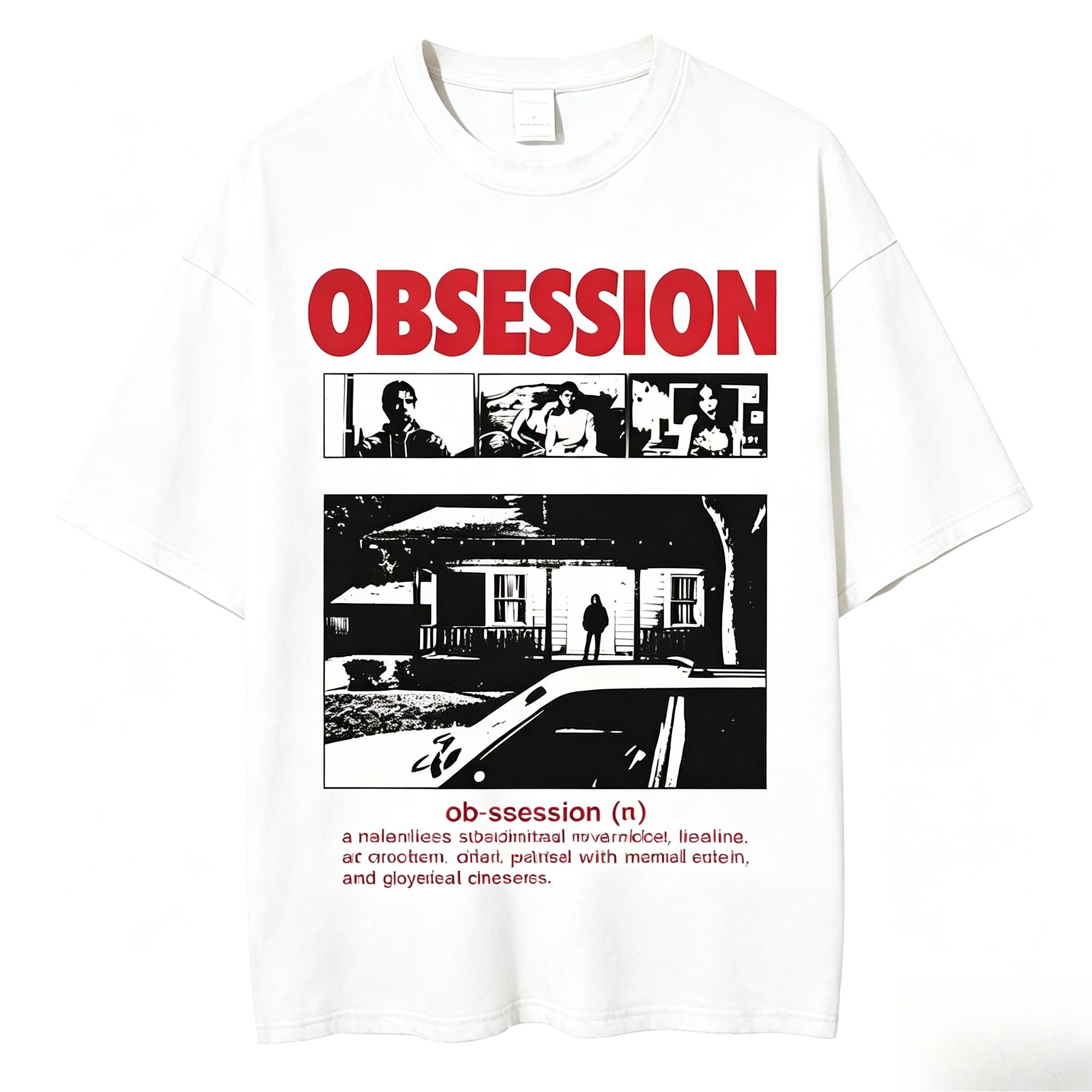 Obsession Movie Hooror T Shirt Cotton Vintage Washed 2026 Tshirt For Unisex Unisex Hiphop Streetwear 2XL