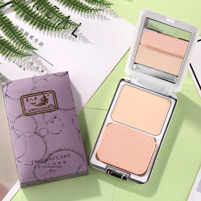 

Mermaid 020 Двойной порошок: Стойкий, нелипкий макияж, консилер и тональная основа для совершенствования кожи от классического бренда. Mermaid 8101 Pressed Powder