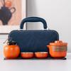 Lu Baoyanhe One Pot Two Cups Ceramic Travel Tea Set Tea Pot Company Business Activities Bank Hotel Souvenir