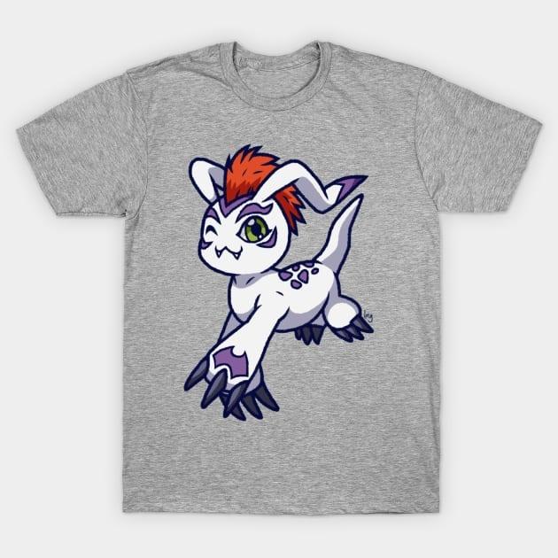 2026 Fashion Digimon Gabumon Evolution Pure Cotton StreetwearTshirt for Summer Mens and Womens Casual Short Sleeved Tshirt