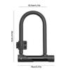 Anti Theft Bike U Lock with Key for Road and Mountain Bike Heavy Duty Lock Universal Bike Accessories Secure Lock