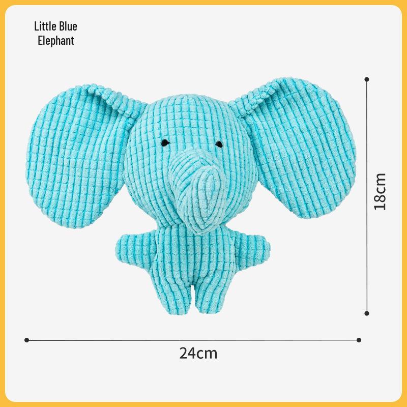 Plush Yellow Duck Teething Dog Toy - Bite-Resistant & Sounding Companion for Pets