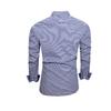Heren Geruite Button-Down Shirt Lange Mouw Kraag Formeel Shirt Slim Fit Casual Shirt voor Kantoor Prom Feest Date