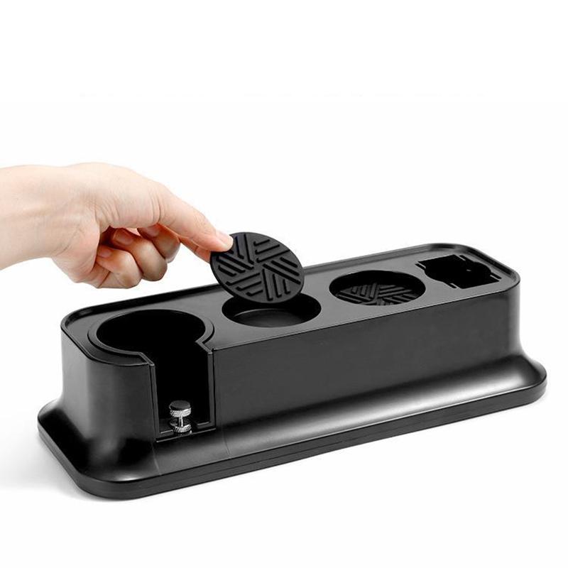 51-58mm Universal Coffee Tamper Station Holder Coffee Portafiler Distributor & Puck Screen Organizer Stand Barista Accessories