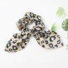Kroužek do vlasů s králičím uchem Leopardí potisk Hladká saténová sponka do vlasů Vysoce elastická ochrana vlasové pokožky Rozčesaný vlasový doplněk