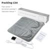 Electric Heated Foot Warmer for Feet Fast Heating Pad with LCD Display &Non-Slip Overheat Protection Washable Foldable Protable