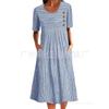 European Style Plus Size Women Clothing Print Button Maxi Dress