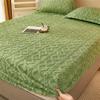 Bonenjoy Plush Bed Sheet for Winter Warm Bed Cover Queen/King Size Coral Fleece Thick Fitted Bed Sheet Drap Housse 180x200cm