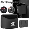 Car Door PU Leather Trash Can Auto Hanging Rubbish Storage Bag For Avalon Verso Fortuner 4Runner Highlander Land Cruiser