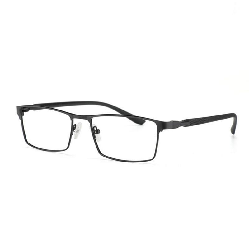 

0 -0.5 -0.75 To -6.0 Full Frame Photochromism Myopia Glasses Men Metal Square Sun Discoloration Short-sighted Eyeglasses Women -6.0 чорний