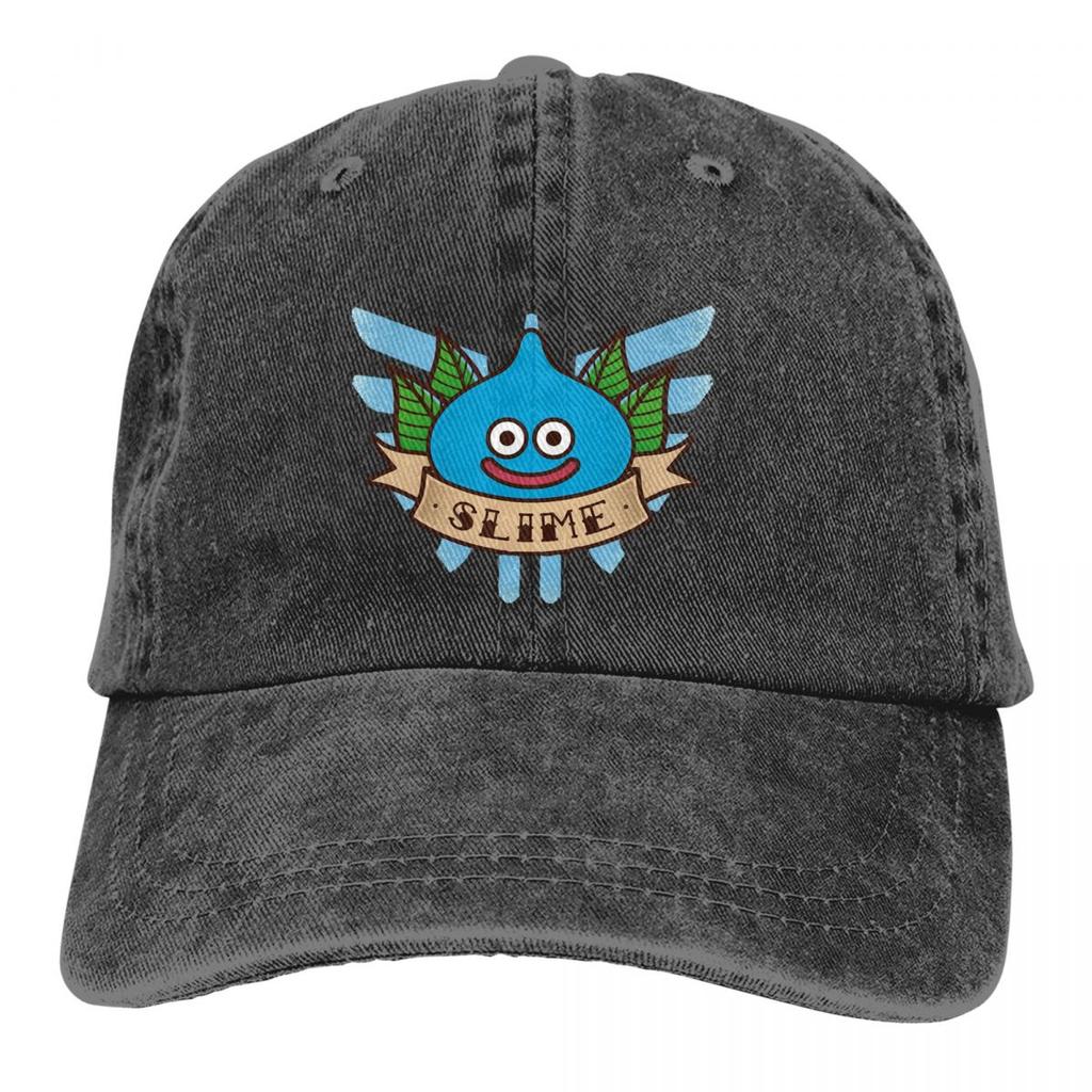 Cappellini da Papà Monocolore Slime Tatuaggio Tradizionale Cappello da Donna Visiera Parasole Cappellini da Baseball Dragon Quest Dragonlord Eroe Gioco Cappellino con Visiera