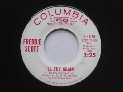 7inch Record FREDDIE SCOTT - I'll Try Again / Lonely Man 443199 Columbia 1964 US Soul/Funk Used