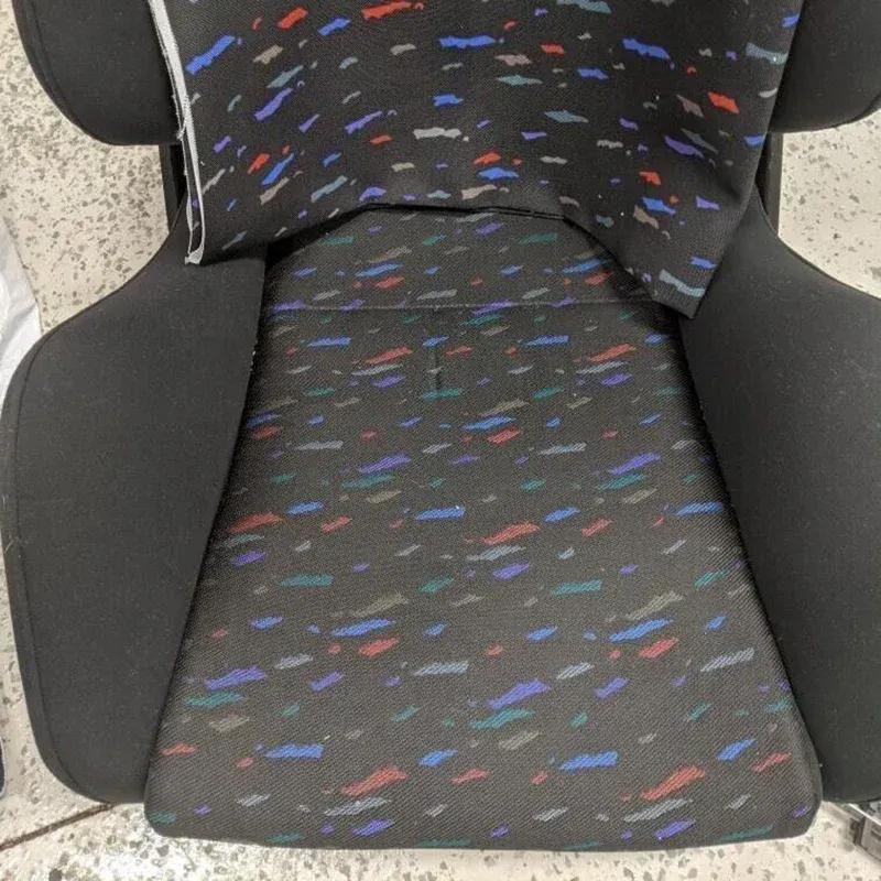 1M/2M/3M/4M Le Mans Confetti Fabric Racing Car Bucket Seat Cover JDM Style Headliner Door Panel Cloth