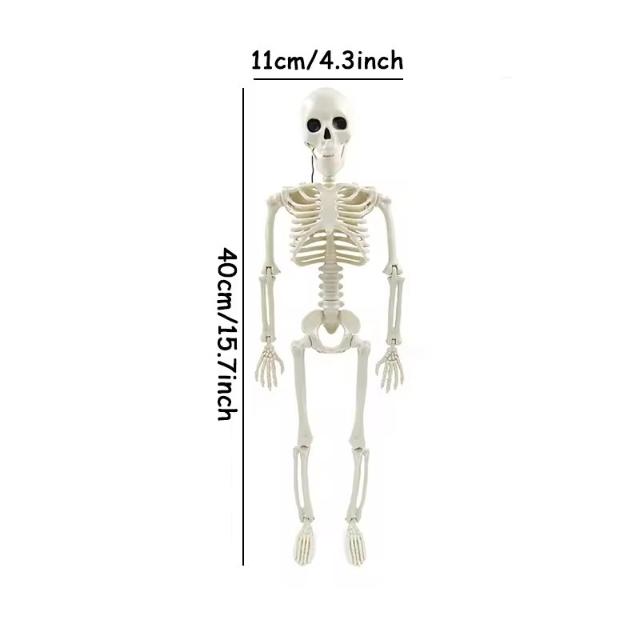 DIY Horror Skeleton Decoration - 40cm Scary Human Shape for Halloween Party & Haunted House