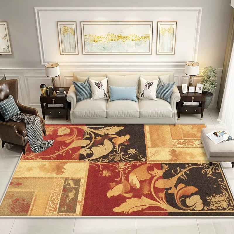 Nordic Abstract Living Room Carpet Flower Plant Decoration Bedroom Bedside Soft Large Rugs Lounge Non-slip Washable Floor Mat