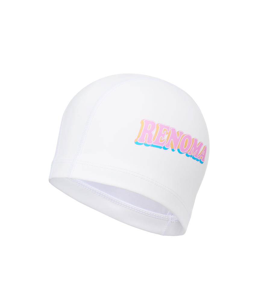 Lenomasuyeongbog Toys Adult Retro Text Pu Swim Cap White Ro-Rc2F002-Wh