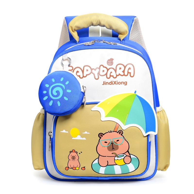 School Bag Children's Kapibara Backpack Small and Medium Class Children's School Backpack Boys and Girls Bag