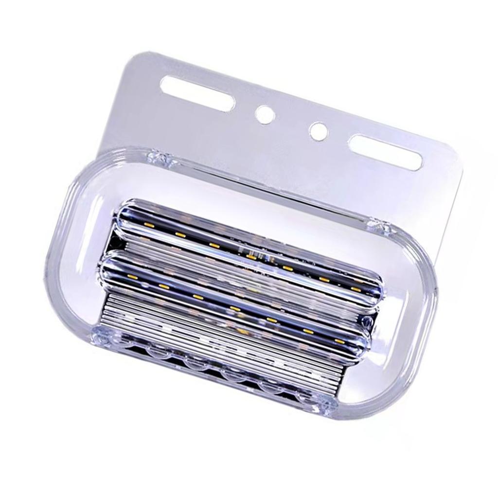 24V LED Truck Side Marker Lights Blue Flowing Brightness Visibility Signal Lamps for Heavy Vehicles Enhanced Visibility
