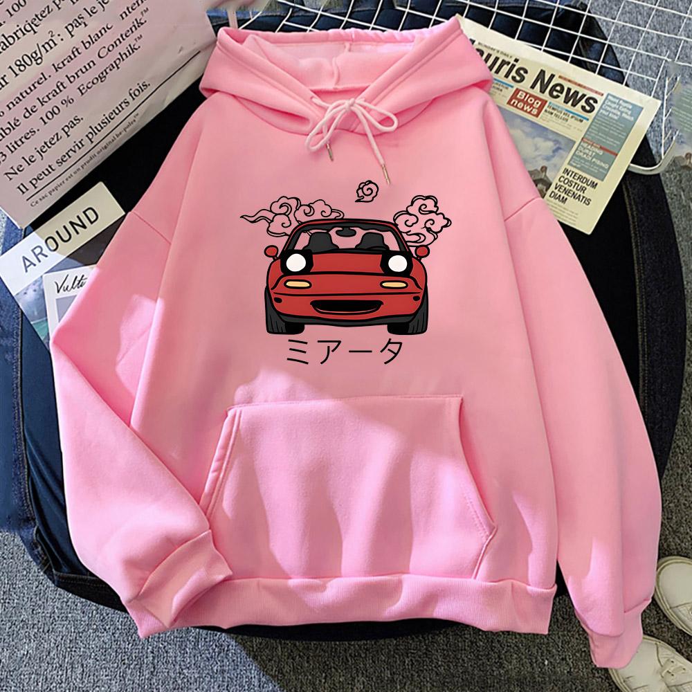 Anime Hoodie JDM Japanese Automotive Printed Hoody Women Crewneck Sweatshirts Men Long Sleeve Pullover Tops