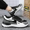 Fashion Men's Trend Casual Sports Shoes Platform Sneakers Fashion Running Shoes Mens Breathable Mesh Lace-up Fashion Casual Sneakers