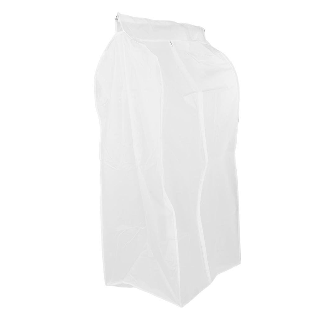 Translucent Garment Bags PEVA Hanging Clothes Storage Suit Cover with Zipper Closure for Closet