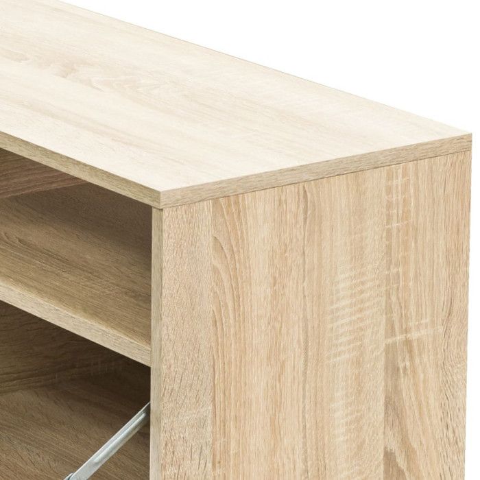VidaXL Meuble TV Bois d’ingénierie 95x35x36 cm Chêne 244868