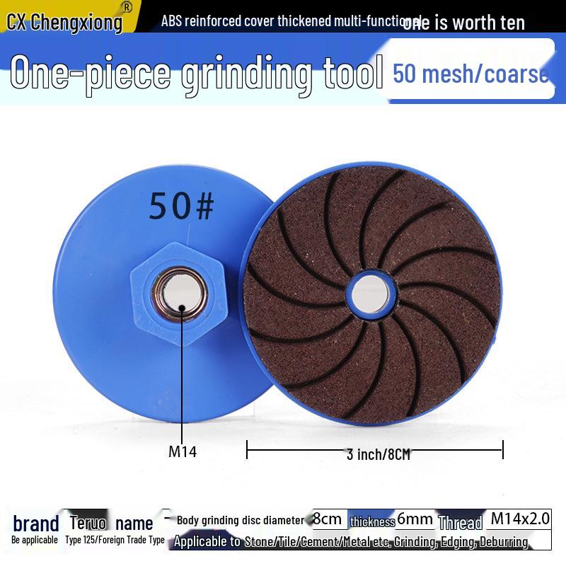 One-Piece Marble Stone Tile Polishing & Deburring Grinding Wheel for Angle Grinder