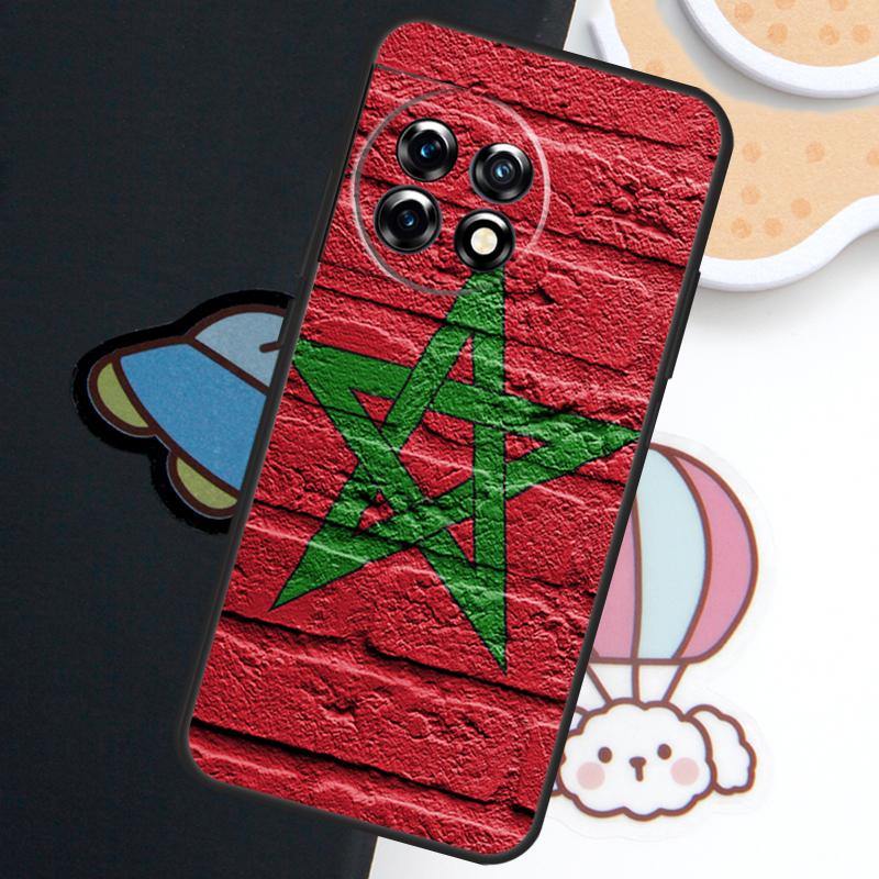 Morocco Moroccan Flag Case For OnePlus Nord 5 CE 3 4 Lite N20 N30 OnePlus 15 13 12 11 10 Pro 10T 12R 13R 15R Cover