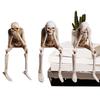 Halloween Skeleton Decorations 3 Pieces Halloween Figurine Prop Statue for Party Holiday Photo Backdrop Bedroom School Retail