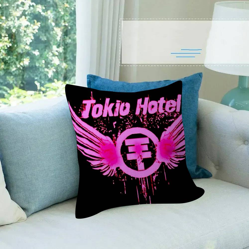 Metall Rockband Kissenbezug Cartoon Geschenk Kissenbezug Schlafzimmer Zuhause Sofa Stuhl Sitz Dekor Kissenbezug Tokio Hotel