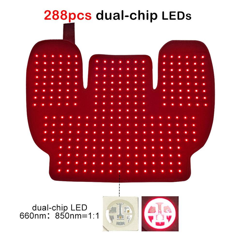 

Red Infrared Light Neck Shoulder: 660nm&850nm Dual-chip LED Wearable Wrap Pad Pain Relief Muscle Relax Red Light Therapy Device Belt With Box4