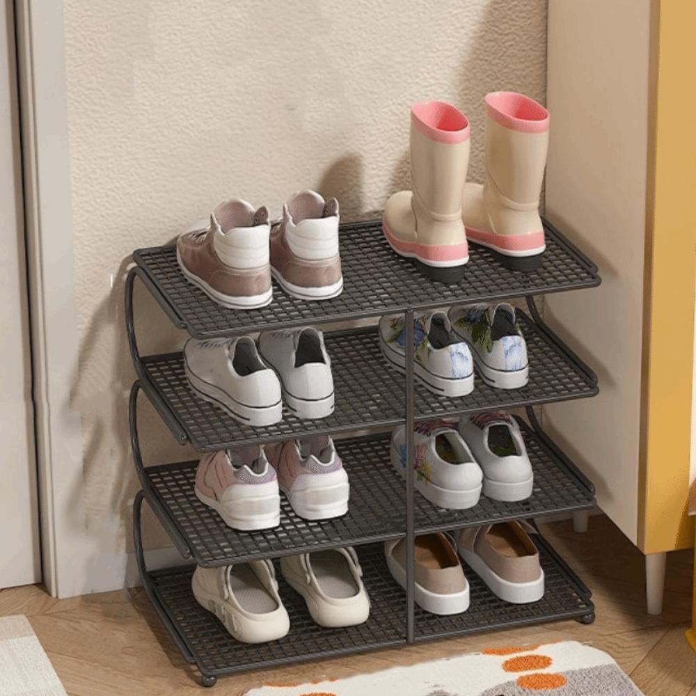 Large Capacity Multi-layer Shoe Rack Iron Shoe Organizer Multi-functional Kitchen Shelf Bedroom