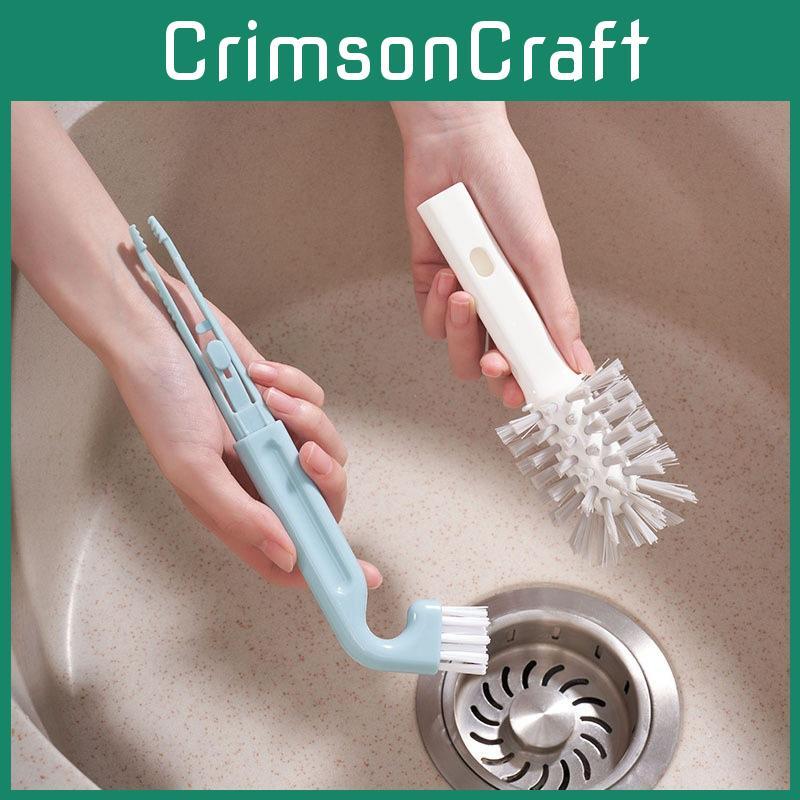 Head Gap Dual Cleaning Brush For Sink Drains And Tight Spaces Plastic Material