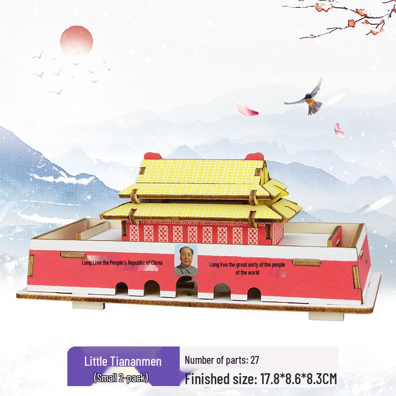 Chinese-Style 3D DIY Wooden Villa Model Kit