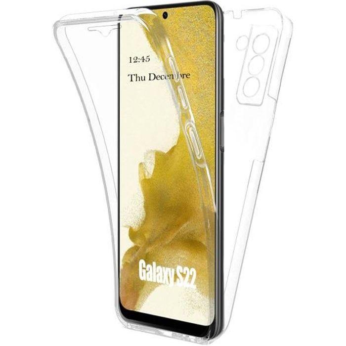 Coque pour Samsung S22 - Silicone - Intégrale - Transparent - Souple - Mixte