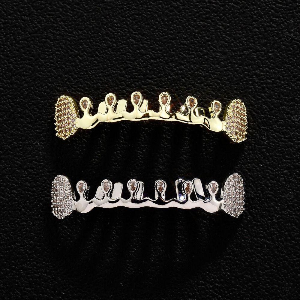 Removable Hiphop Teeth Grillz Punk Dental Grills Gift Charm Teeth Grillz Party Cosplay