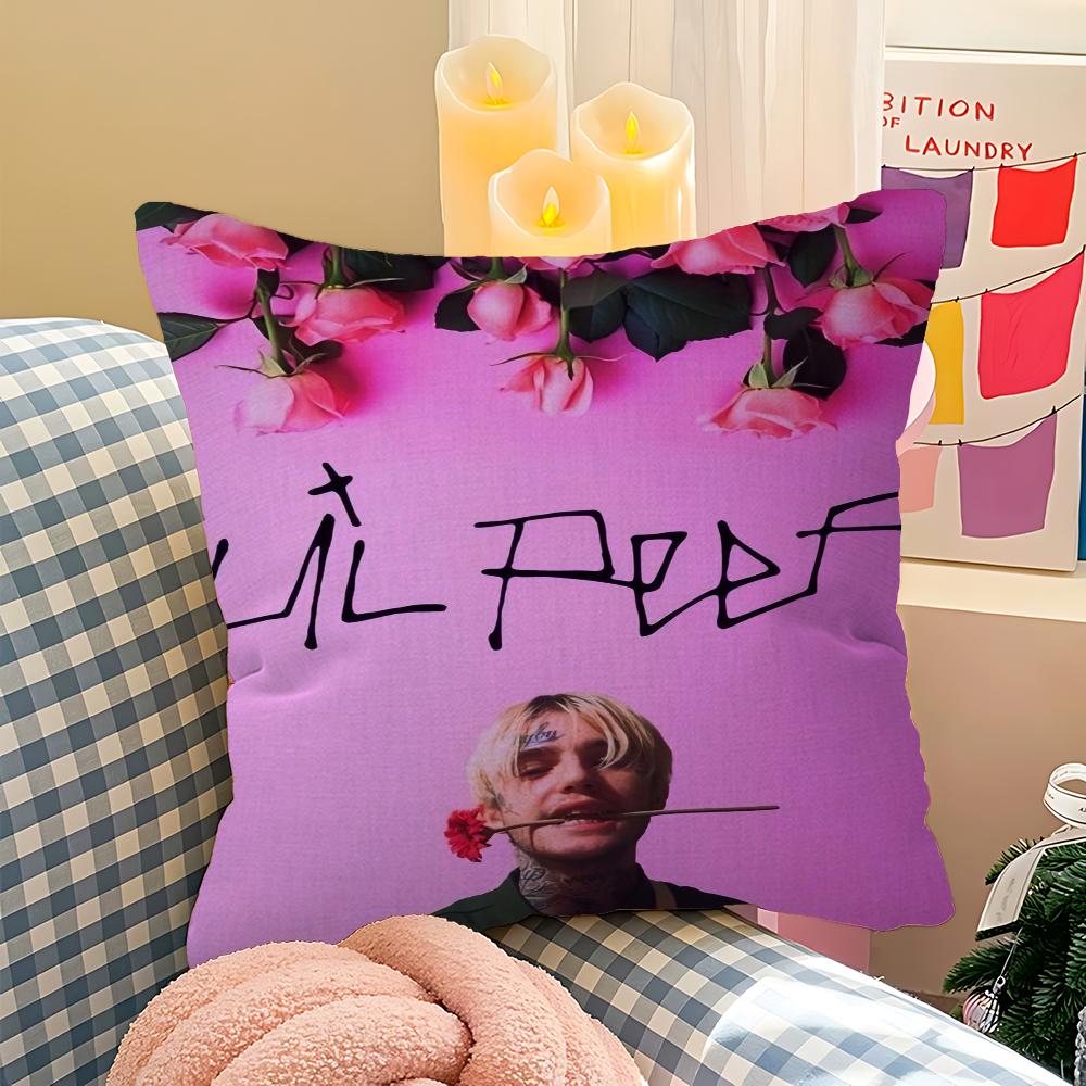 Lil Peep Pillowcase Toon Gift Cushion Cover Bedroom Home Sofa Chair Seat Decor Pillow Case
