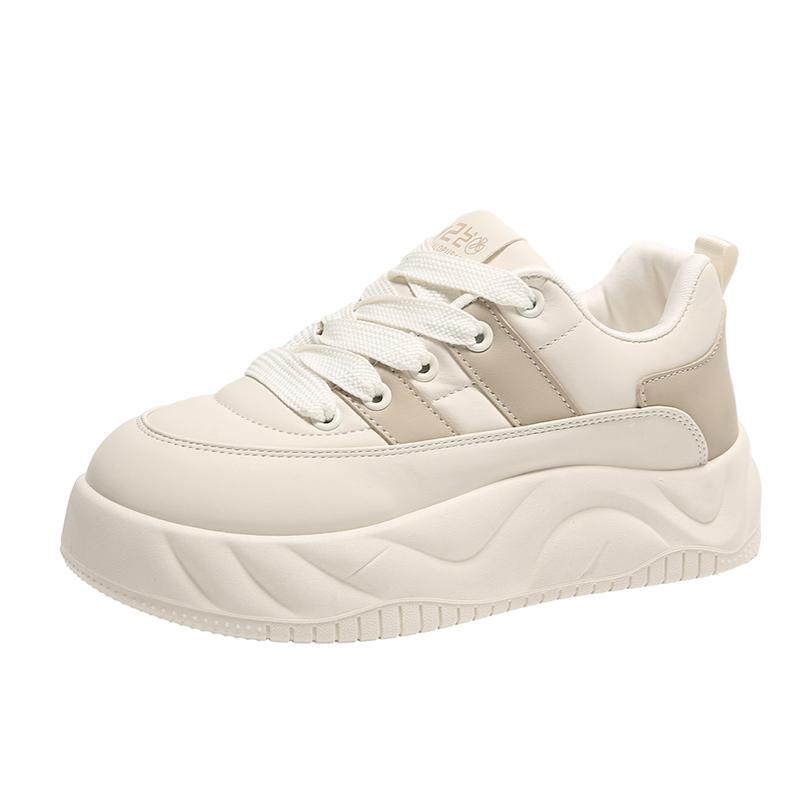 Dámské boty Baleríny PU Šněrovací Ležérní Pohodlné Dámské Vycházkové Módní Venkovní Protiskluzové Jednobarevné Dámské Tenisky